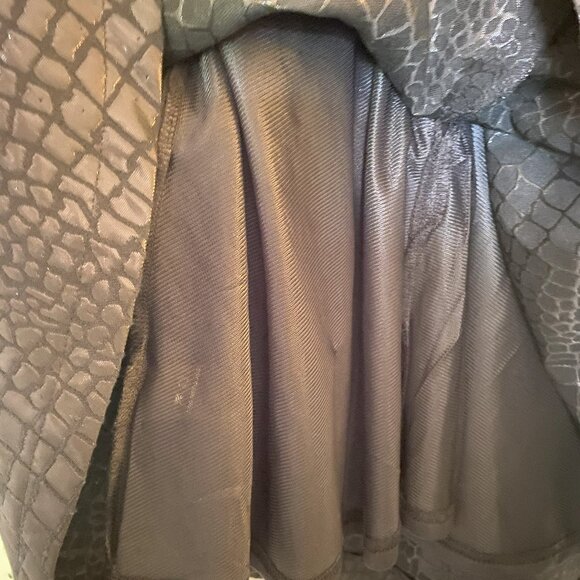 ASTR the Label Black Crocodile Mini Dress, Racerback, Fit and Flare, Womens XS - Picture 4 of 8